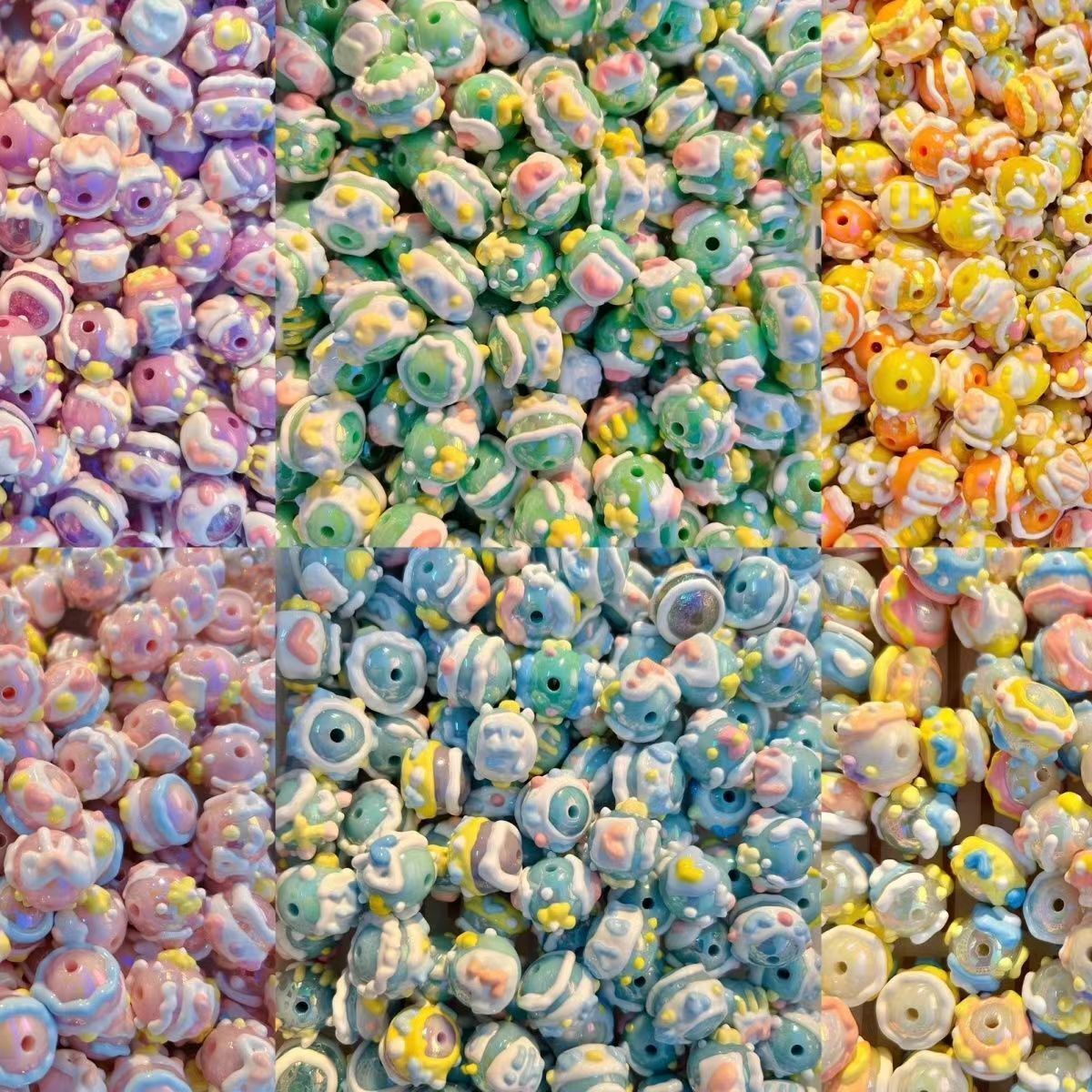 Hand-painted beads